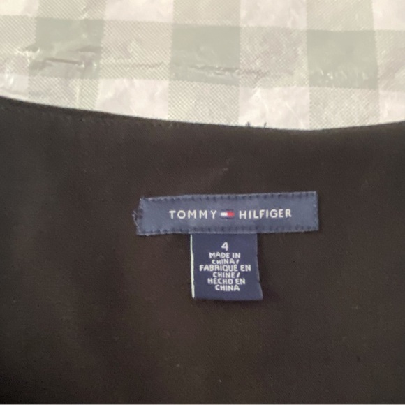 TOMMY Hilfiger little black dress mini bodycon casual office pocket sleeveless 4 - Picture 7 of 14
